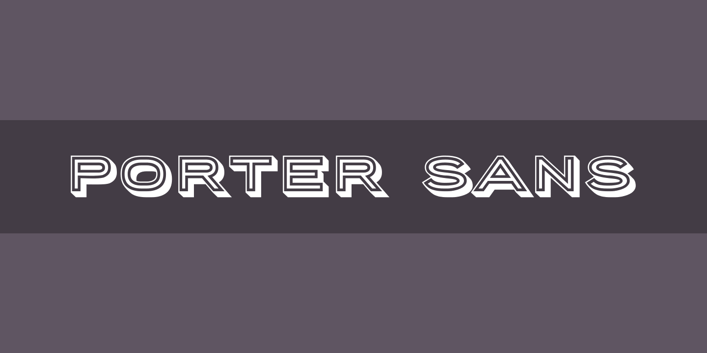 Porter Sans Font preview